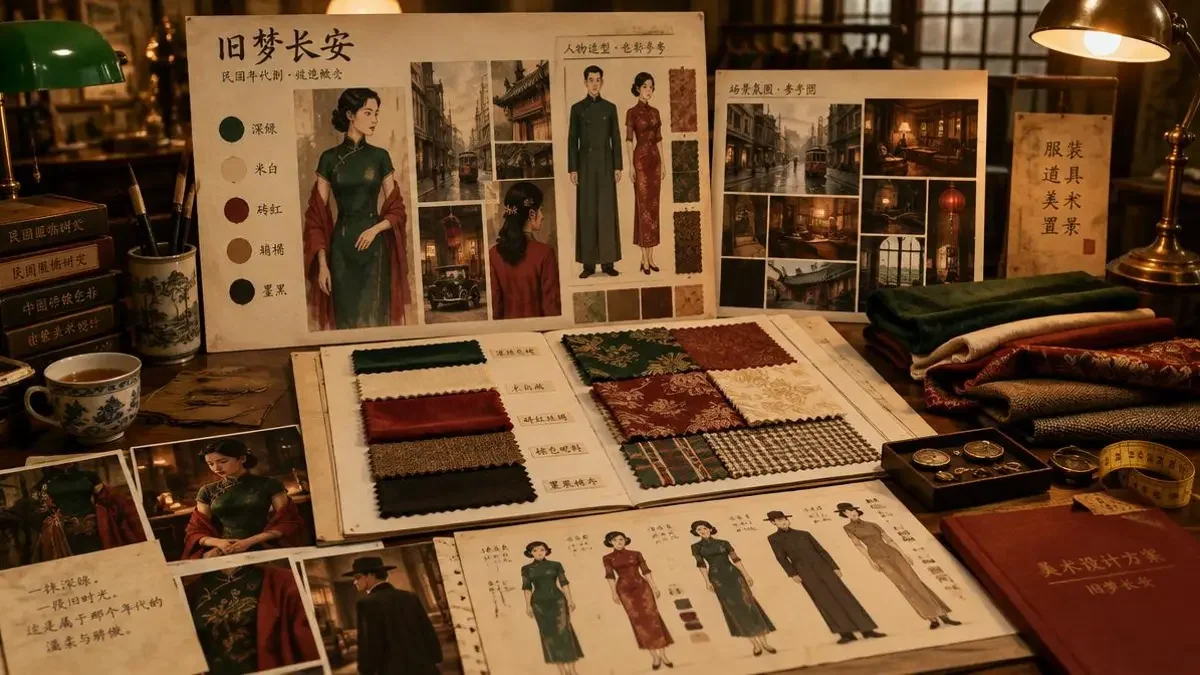 美术手记：墨绿与砖红的年代配色哲学 幕后花絮配图