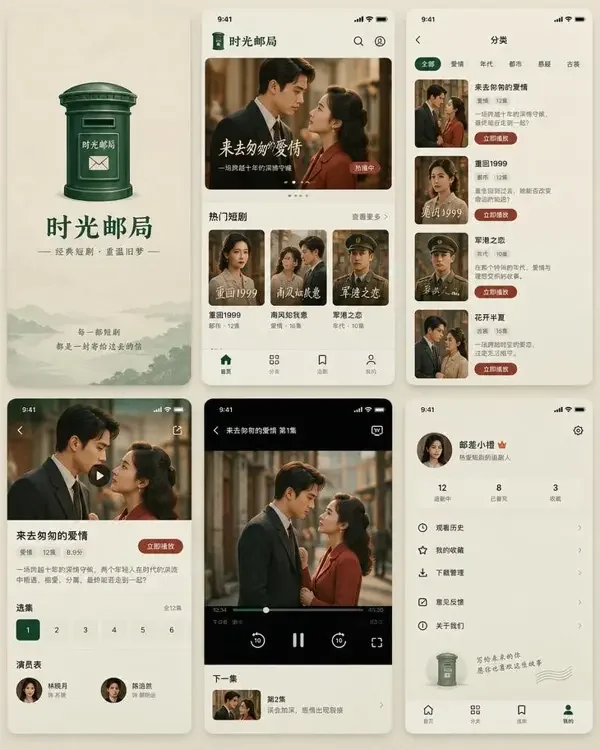 番茄剧场 App 界面预览